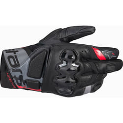 Alpinestars Belize v3 Drystar Guanti da moto impermeabili, nero-grigio-rosso, dimensione S per uomo