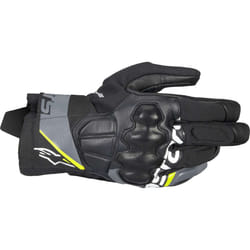 Alpinestars Corozal V3 Drystar Guanti da moto impermeabili, nero-grigio-giallo, dimensione 4XL per uomo