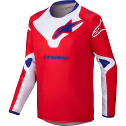 Alpinesatrs Racer Veil Maglia Motocross Giovanile, bianco-rosso, dimensione S