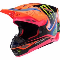 Alpinestars Supertech M10 Deegan Monster Casco da motocross, multicolore, dimensione L per uomo