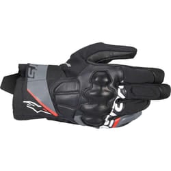 Alpinestars Corozal V3 Drystar Guanti da moto impermeabili, nero-grigio-rosso, dimensione 3XL per uomo