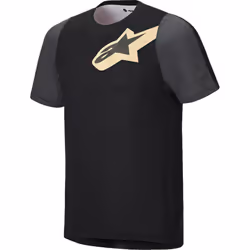 Alpinestars A-Dura Lipan Maglia da bicicletta a maniche corte, nero-beige, dimensione L per uomo