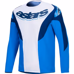 Alpinestars A-Supra Melt Maglia da bicicletta, bianco-blu, dimensione L per uomo