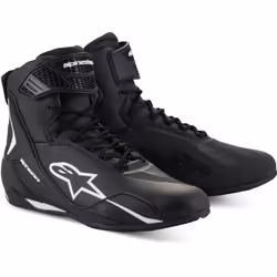 Alpinestars Faster-4 Scarpe da moto, nero-bianco, dimensione 43 per uomo