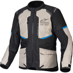Alpinestars Andes Air Drystar impermeabile Moto Tessile Giacca, nero-grigio-blu, dimensione L per uomo