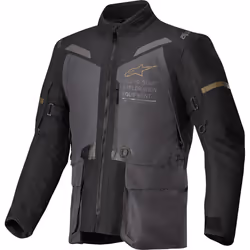 Alpinestars ST-7 2L Gore-Tex giacca tessile moto impermeabile, nero-grigio, dimensione S per uomo