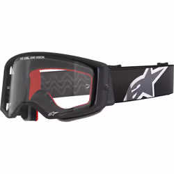 Alpinestars Supertech Corp Absolute Vision Stripe Occhiali da motocross, nero-grigio per uomo