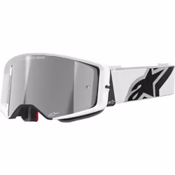 Alpinestars Supertech Corp Absolute Vision Mirror bianco Occhiali da motocross, nero-bianco per uomo