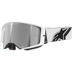 Alpinestars Supertech Corp Absolute Vision Mirror bianco Occhiali da motocross, nero-bianco per uomo