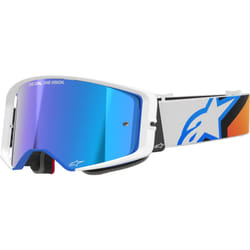 Alpinestars Supertech Corp Absolute Vision Mirror Occhiali da motocross, blu-arancione per uomo