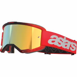 Alpinestars Vision 5 Blaze Mirror Occhiali da motocross, rosso per uomo
