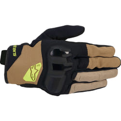 Alpinestars Chrome V2 Guanti da moto, nero-verde-marrone-beige, dimensione L per uomo