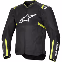 Alpinestars T-Sps Air V2 Giacca tessile da moto, nero-giallo, dimensione M per uomo