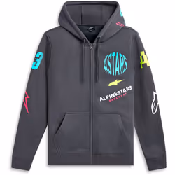 Alpinestars Variegate Felpa con cappuccio e zip, grigio, dimensione S per uomo