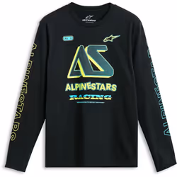 Alpinestars Ayess Maglietta a maniche lunghe, nero, dimensione S per uomo