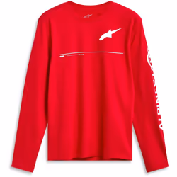 Alpinestars Committed Maglietta a maniche lunghe, rosso, dimensione S per uomo