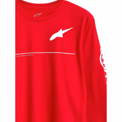 Alpinestars Committed Maglietta a maniche lunghe, rosso, dimensione S per uomo