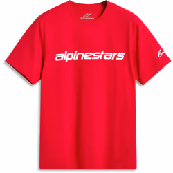 Alpinestars Linear Wordmark 2.0 Maglietta, rosso, dimensione XL per uomo