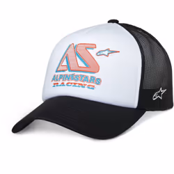 Alpinestars Ayess Cappellino da camionista, nero-bianco per uomo