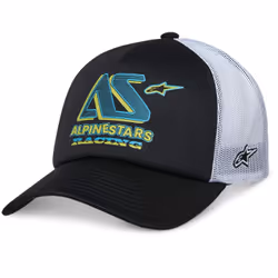 Alpinestars Ayess Cappellino da camionista, nero-bianco per uomo