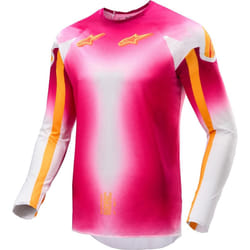 Alpinestars Supertech Mig LE Maglia da motocross, bianco-rosa, dimensione XL per uomo