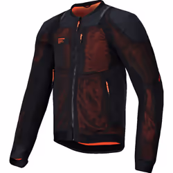 Alpinestars Troop-Air Pro Giacca protettiva, nero-rosso, dimensione M per uomo