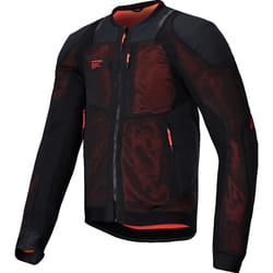 Alpinestars Troop-Air Pro Giacca protettiva, nero-rosso, dimensione M per uomo