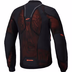 Alpinestars Troop-Air Pro Giacca protettiva, nero-rosso, dimensione M per uomo