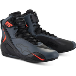 Alpinestars Faster-4 Scarpe da moto, nero-grigio-rosso, dimensione 47 per uomo