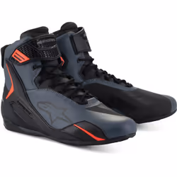 Alpinestars Faster-4 Scarpe da moto, nero-grigio-rosso, dimensione 48 per uomo