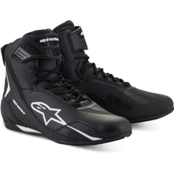 Alpinestars Faster-4 Scarpe da moto, nero-bianco, dimensione 46 per uomo