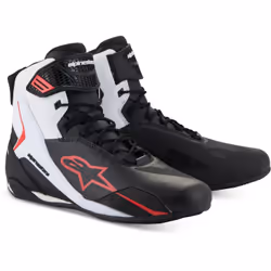 Alpinestars Faster-4 Scarpe da moto, nero-bianco-rosso, dimensione 38 - 41 per uomo - Vista aggiuntiva 2