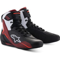 Alpinestars Faster-4 Scarpe da moto, nero-bianco-rosso, dimensione 41 per uomo