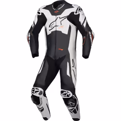 Alpinestars GP Plus V4 Sprint Tuta in pelle da moto in 1 pezzo, nero-bianco, dimensione 54 per uomo