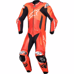 Alpinestars GP Plus V4 Sprint Tuta in pelle da moto in 1 pezzo, nero-rosso, dimensione 56 per uomo