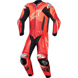 Alpinestars GP Plus V4 Sprint Tuta in pelle da moto in 1 pezzo, nero-rosso, dimensione 56 per uomo