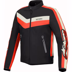 Alpinestars T-Dyno Wr Giacca tessile da moto, nero-rosso, dimensione S per uomo