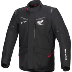 Alpinestars Honda ST-1 impermeabile Giacca tessile moto, nero, dimensione S per uomo