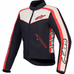 Alpinestars Stella T-Dyno WR Giacca tessile moto da donna, nero-rosso-beige, dimensione XS per donne