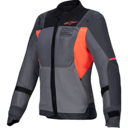 Alpinestars Stella ST-2 Air Giacca tessile moto da donna, nero-grigio-arancione, dimensione L per donne