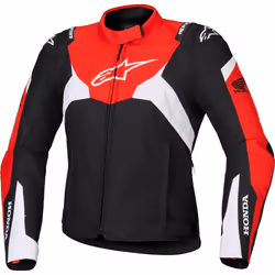 Alpinestars Honda Stella T-Jaws V4 impermeabile Giacca tessile moto da donna, nero-rosso, dimensione M per donne - Vista aggiuntiva 2