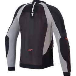Alpinestars Troop-Air Giacca protettiva, nero-grigio-rosso, dimensione S per uomo