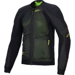 Alpinestars Troop-Air Giacca protettiva, nero-giallo, dimensione XL per uomo