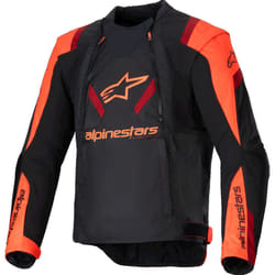 Alpinestars T-Stunt Air Giacca tessile da moto, nero-rosso, dimensione XL per uomo