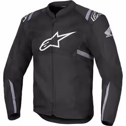 Alpinestars Honda T-Sps Air V2 Giacca tessile da moto, nero-grigio, dimensione S per uomo