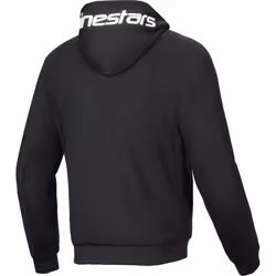 Alpinestars Chrome V2 Sport Felpa con cappuccio e zip da moto, nero, dimensione S per uomo