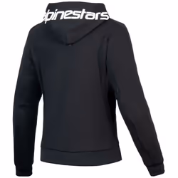 Alpinestars Stella Chrome V2 Sport Felpa con cappuccio e zip da moto da donna, nero, dimensione XL per donne