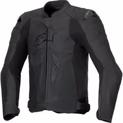Alpinestars Dusk Airflow giacca in pelle da moto traforata, nero, dimensione 48 per uomo
