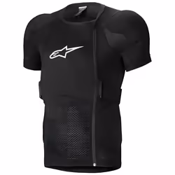 Alpinestars A-Impact Plasma Giacca protettiva a maniche corte, nero-bianco, dimensione S per uomo - Vista aggiuntiva 2