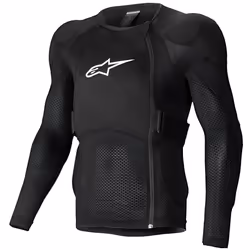 Alpinestars A-Impact Plasma Giacca protettiva a maniche lunghe, nero-bianco, dimensione XL per uomo